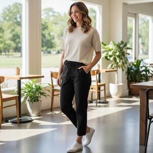 Old Navy // Black Drawstring Pants with Pockets